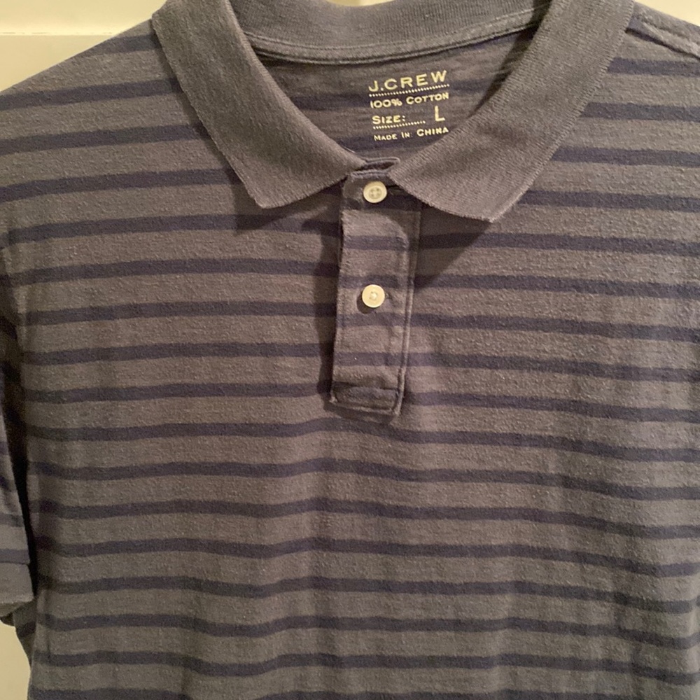 Jcrew men’s striped polo.